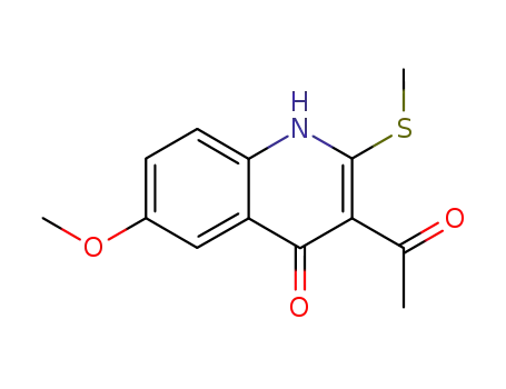 3-acetyl-6-methoxy-2-(methylthio)quinolin-4(1H)-one