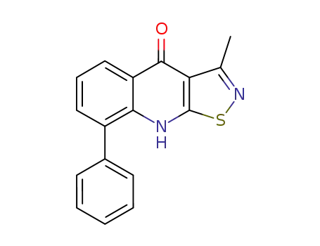 3-methyl-8-phenyl-9H-isothiazolo[5,4-b]quinolin-4-one