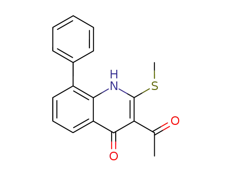 3-acetyl-2-methylsulfanyl-8-phenyl-1H-quinolin-4-one