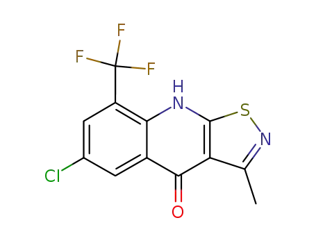 6-chloro-3-methyl-8-trifluoromethyl-9H-isothiazolo[5,4-b]quinolin-4-one