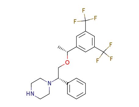 1-{(S)-2-[(R)-1-(3,5-Bis-trifluoromethyl-phenyl)-ethoxy]-1-phenyl-ethyl}-piperazine