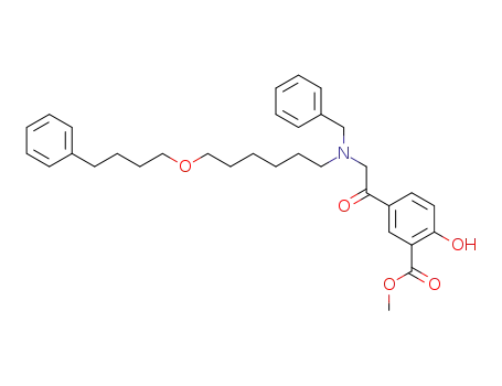 5-(2-{Benzyl-[6-(4-phenyl-butoxy)-hexyl]-amino}-acetyl)-2-hydroxy-benzoic acid methyl ester