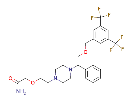 2-(2-{4-[2-(3,5-bis-trifluoromethyl-benzyloxy)-1-phenyl-ethyl]-piperazin-1-yl}-ethoxy)-acetamide