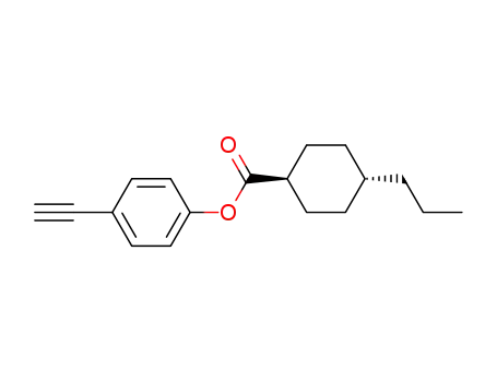 Cyclohexanecarboxylic acid, 4-propyl-, 4-ethynylphenyl ester, trans-