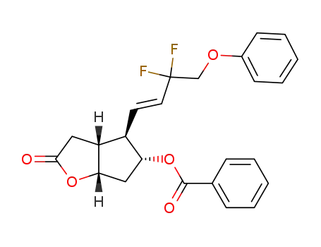 (3aR,4R,5R,6aS)-4-((E)-3,3-difluoro-4-phenoxybutan-1-en-1-yl)-hexahydro-2-oxo-2H-cyclopenta[b]furan-5-yl benzoate