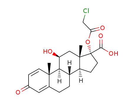 17α-chloroacetoxy-11β-hydroxyandrosta-1,4-dien-3-one-17β-carboxylic acid