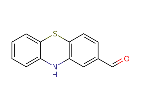 Molecular Structure of 14604-09-2 (10H-Phenothiazine-2-carboxaldehyde)