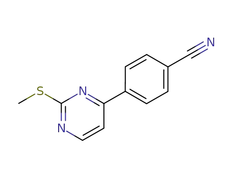 4-(2-methylsulfanylpyrimidin-4-yl)benzonitrile