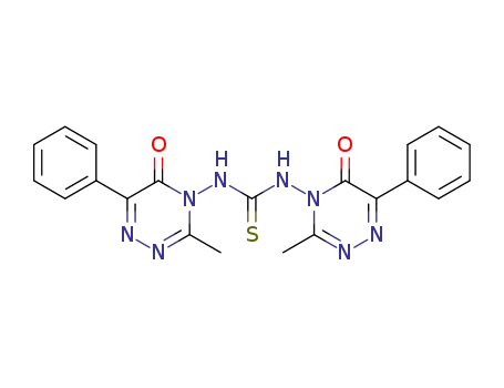 N(1),N(2)-di(3-methyl-5-oxo-6-phenyl-4,5-dihydro-1,2,4-triazin-4-yl)thiourea
