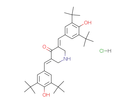 3,5-bis(3,5-di-tert-butyl-4-hydroxybenz-(E)-ylidene)-4-piperidone hydrochloride