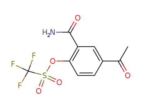 trifluoro-methanesulfonic acid 4-acetyl-2-carbamoyl-phenyl ester