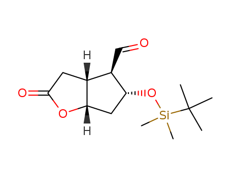 2H-Cyclopenta[b]furan-4-carboxaldehyde,5-[[(1,1-dimethylethyl)dimethylsilyl]oxy]hexahydro-2-oxo-, [3aR-(3aa,4a,5b,6aa)]- (9CI)