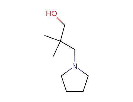 Molecular Structure of 39067-46-4 (BETA,BETA-DIMETHYL-1-PYRROLIDINEPROPANOL)