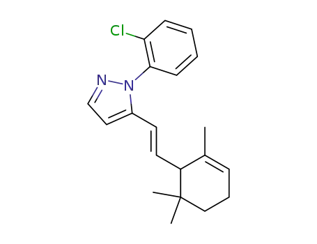 1-(2-chlorophenyl)-5-[2-(2,6,6-trimethylcyclohex-2-en-1-yl)ethenyl]-1H-pyrazole