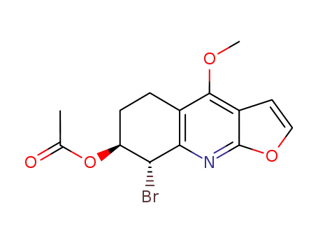 (7S,8S)-8-bromo-4-methoxy-5,6,7,8-tetrahydrofuro[2,3-b]quinolin-7-yl acetate