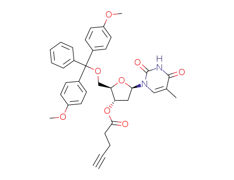 5'-O-(4,4'-dimethoxytrityl)-3'-O-(pent-4-ynoyl)thymidine