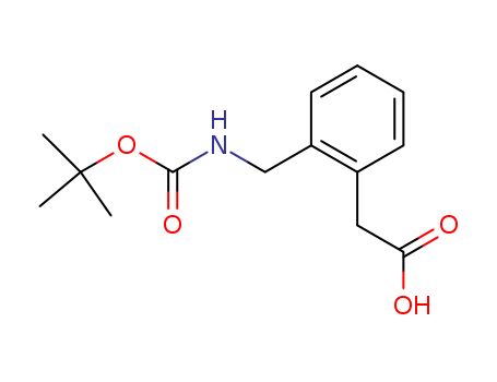 40851-66-9,2-(Boc-aminomethyl)phenylacetic acid,[2-(tert-Butoxycarbonylaminomethyl)phenyl]aceticacid;[o-(tert-Butoxycarbonylaminomethyl)phenyl]acetic acid;