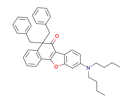 5,5-dibenzyl-9-dibutylamino-5H-benzo[b]naphtho[2,1-d]furan-6-one