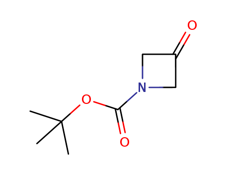 398489-26-4,tert-Butyl 3-oxoazetidine-1-carboxylate,1-Azetidinecarboxylicacid, 3-oxo-, 1,1-dimethylethyl ester;1-(tert-Butoxycarbonyl)-3-oxoazetidine;1-tert-Butoxycarbonyl-3-azetidinone;3-Oxoazetidine-1-carboxylic acid tert-butyl ester;tert-Butyl3-oxoazetidine-1-carboxylate;