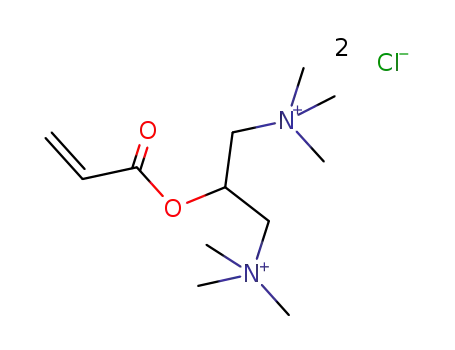 1,3-bis(trimethylammonium)-2-propyl acrylate chloride