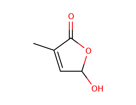 Molecular Structure of 931-23-7 (5-hydroxy-3-Methyl-2(5H)-furanone)