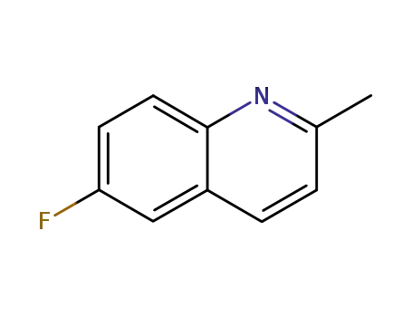 Molecular Structure of 1128-61-6 (6-Fluoroquinaldine)