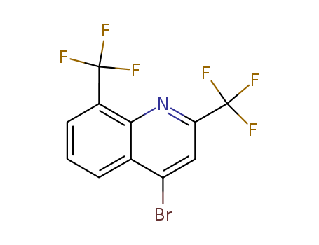 C11H4BrF6N    2,8-BIS(TRIFLUOROMETHYL)-4-BROMOQUINOLINE  35853-45-3