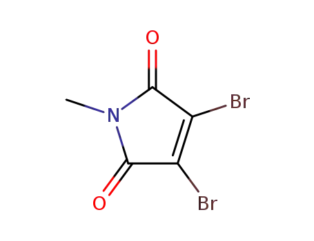 Molecular Structure of 3005-27-4 (2,3-Dibromo-N-methylmaleimide)