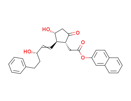 2-naphthyl (1R,2R,3R)-3-hydroxy-2-[5-phenyl-(3S)-3-hydroxy-1-pentenyl]-5-oxo-cyclopentaneacetate