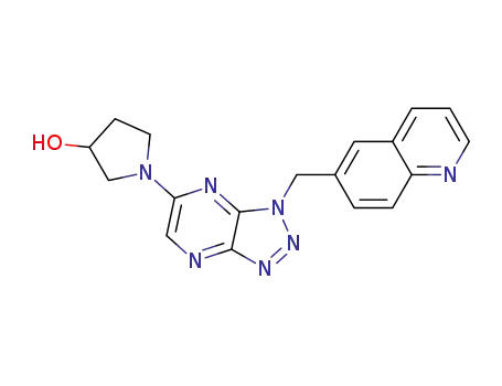 1-(1-(quinolin-6-ylmethyl)-1H-[1,2,3]triazolo[4,5-b]pyrazin-6-yl)pyrrolidin-3-ol