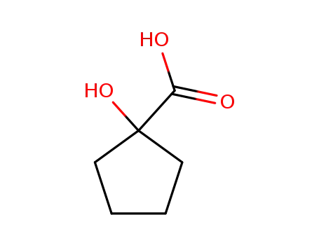 Molecular Structure of 16841-19-3 (1-Hydroxycyclopentanecarboxylic acid.)