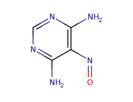Molecular Structure of 61908-15-4 (4,6-Pyrimidinediamine, 5-nitroso- (9CI))
