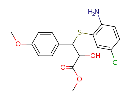(+)-threo-2-hydroxy-3-(2-amino-5-chlorophenylthio)-3-(4-methoxyphenyl)propionic acid methyl ester