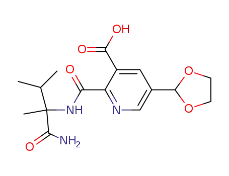 2-[(1-CARBAMOYL-1,2-DIMETHYLPROPYL)-CARBAMOYL]-5-(1,3-DIOXOLAN-2-YL)NICOTINIC ACID