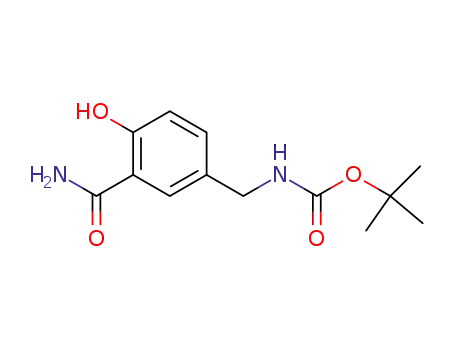 (3-Carbamoyl-4-hydroxy-benzyl)-carbamic acid tert-butyl ester