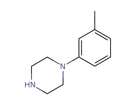 Molecular Structure of 41186-03-2 (1-(3-Methylphenyl)piperazine)