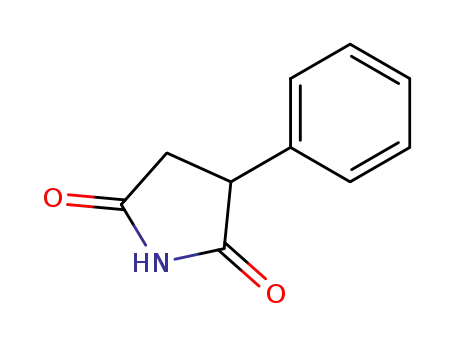 Molecular Structure of 3464-18-4 (2,5-Pyrrolidinedione, 3-phenyl-)