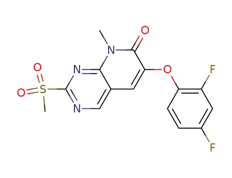 6-(2,4-difluorophenoxy)-8-methyl-2-(methylsulfonyl)pyrido[2,3-d]pyrimidin-7(8H)-one