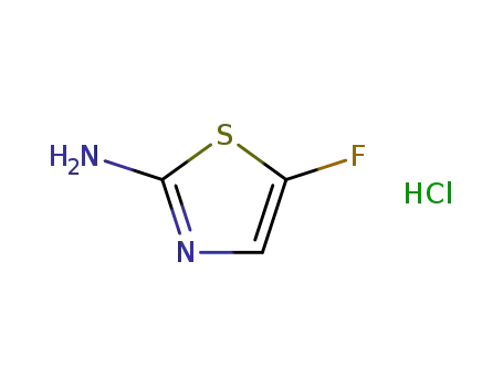 Molecular Structure of 745053-64-9 (5-FLUOROTHIAZOL-2-AMINE HYDROCHLORIDE)