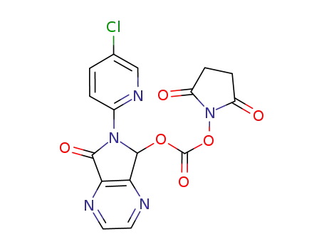 6-(5-chloropyridin-2-yl)-7-oxo-5-(N-succinimidyloxycarbonyloxi)-5,6-dihydropyrrolo[3,4b]pyrazine