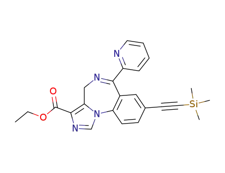 ethyl 6-(pyridin-2-yl)-8-[(trimethylsilyl)ethynyl]-4H-benzo[f]imidazo[1,5a][1,4]diazepine-3-carboxylate