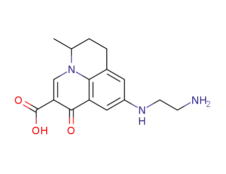 9-[(2-aminoethyl)amino]-5-(R,S)-methyl-1-oxo-6,7-dihydro-1H,5H-pyrido[3,2,1-ij]quinoline-2-carboxylic acid