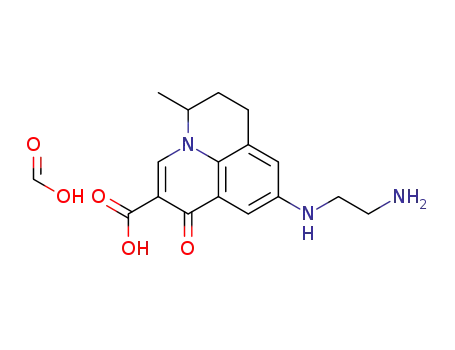 9-[(2-aminoethyl)amino]-5-methyl-1-oxo-6,7-dihydro-1H,5H-pyrido[3,2,1-ij]quinoline-2-carboxylic acid formate