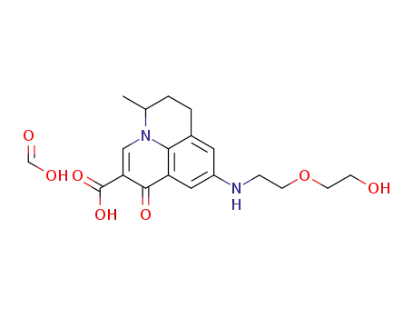 9-({2-[(2-hydroxyethyl)oxy]ethyl}amino)-5-methyl-1-oxo-6,7-dihydro-1H,5H-pyrido[3,2,1-ij]quinoline-2-carboxylic acid formate
