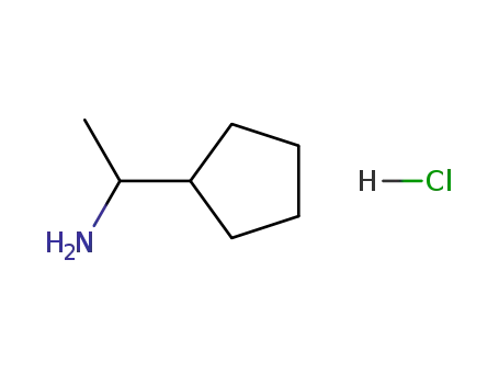 Molecular Structure of 150812-09-2 (1-CYCLOPENTYL-ETHYLAMINE * HCL)