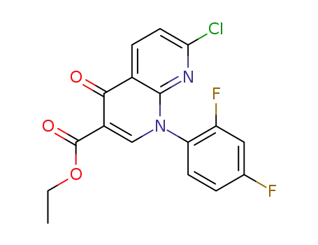 ethyl 7-chloro-1-(2,4-difluorophenyl)-4-oxo-1,4-dihydro-1,8-naphthyridine-3-carboxylate