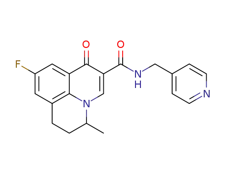 9-fluoro-6,7-dihydro-5-methyl-N-[(4-pyridyl)methyl]-1-oxo-1H,5H-benzo-[i,j]quinolizine-2-carboxamide