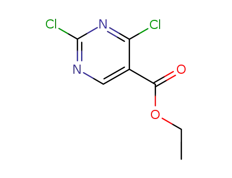Molecular Structure of 51940-64-8 (ethyl 2,4-dichloropyrimidine-5-carboxylate)