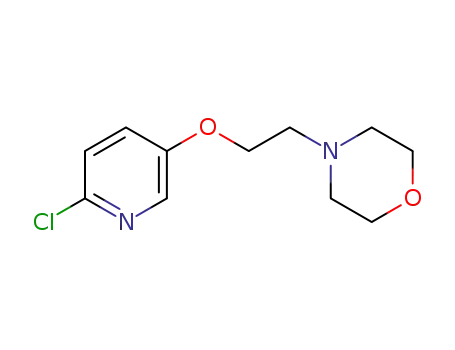 Molecular Structure of 879487-97-5 (Morpholine, 4-[2-[(6-chloro-3-pyridinyl)oxy]ethyl]-)