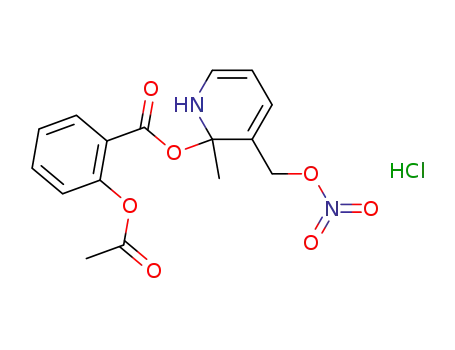 2-acetyloxybenzoic acid 3-(nitrooxymethyl)-2-methylpyridinyl ester hydrochloride